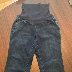 Maternity dark wash jeans